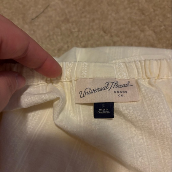 Universal Thread Cream Halter Blouse - Picture 2 of 2